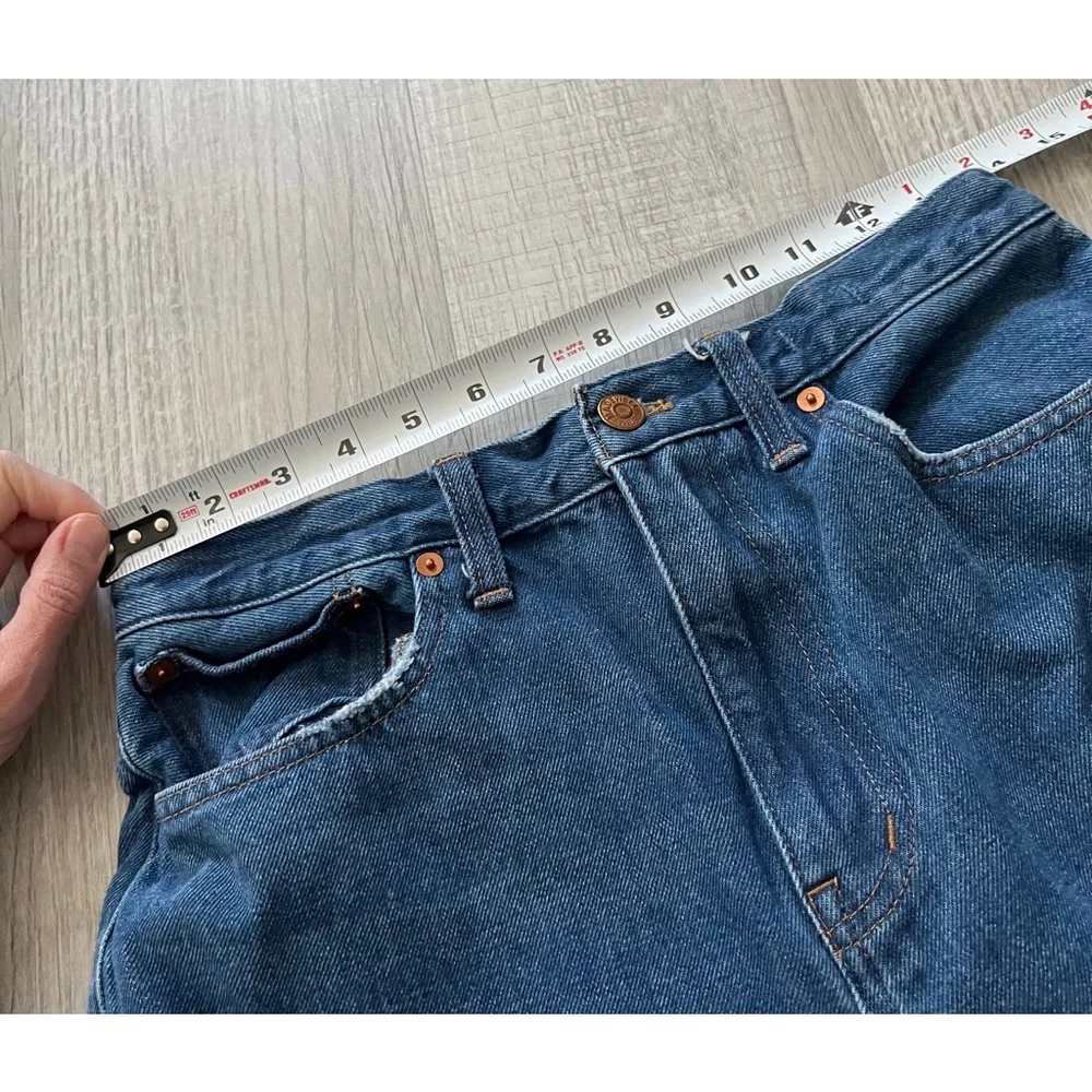 Madewell baggy straight raw hem ankle jeans size 28 - Picture 6 of 11